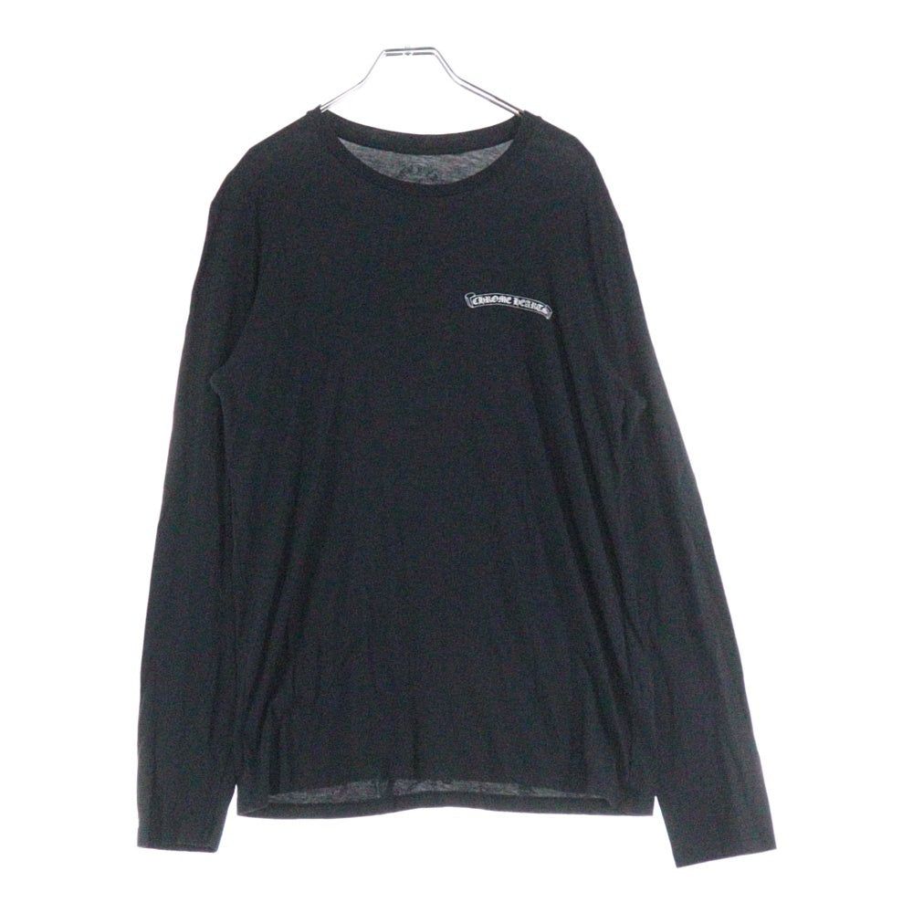 CHROME HEARTS(クロムハーツ) CH PLUS バックCHプラス クルーネック 長袖Tシャツ ブラック
