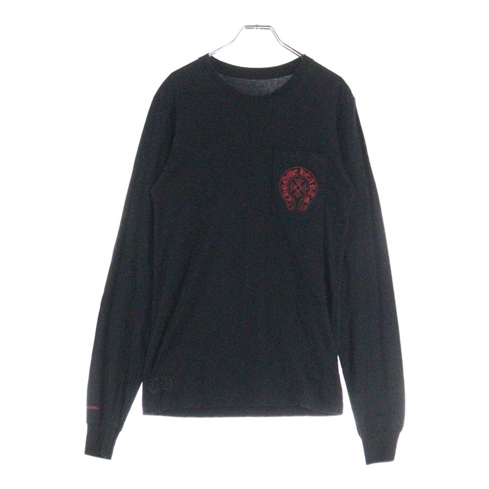 CHROME HEARTS(クロムハーツ) CH L/S 1 STAFF限定ホースシュープリント長袖カットソー ブラック