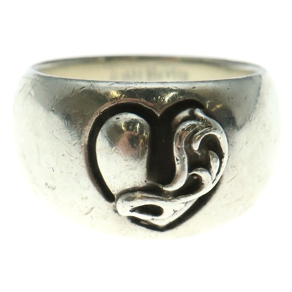 CHROME HEARTS(クロムハーツ) HEART IN BAND ハートインバンド リング シルバー