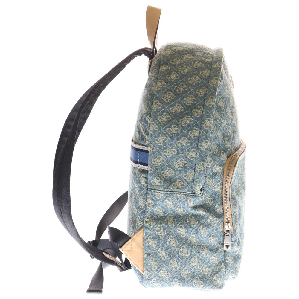 GUESS(ゲス) STRAVE Compact Backpack コンパクトバッグ デニム 総柄 バックパック リュック インディゴ HMVEJAP3211
