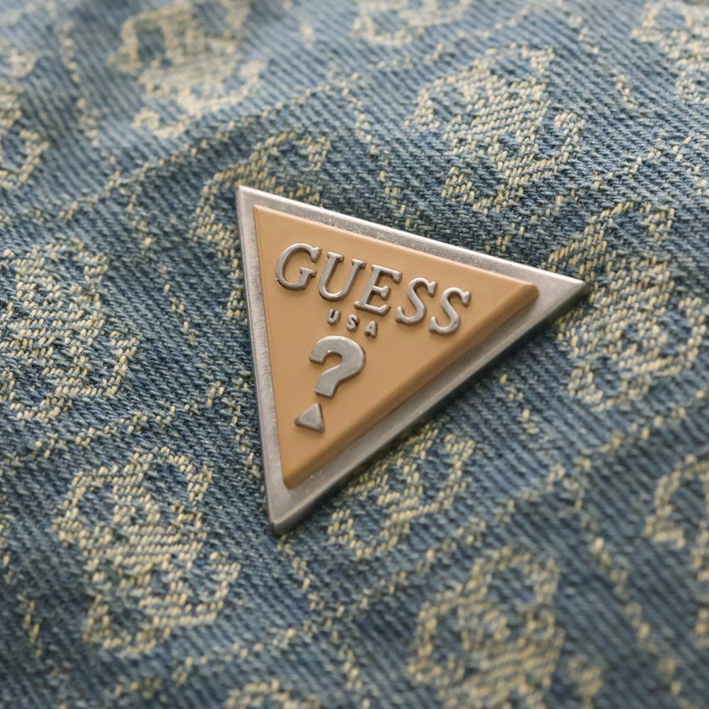 GUESS(ゲス) STRAVE Compact Backpack コンパクトバッグ デニム 総柄 バックパック リュック インディゴ HMVEJAP3211