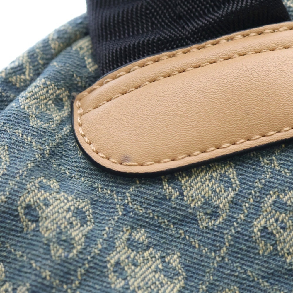 GUESS(ゲス) STRAVE Compact Backpack コンパクトバッグ デニム 総柄 バックパック リュック インディゴ HMVEJAP3211
