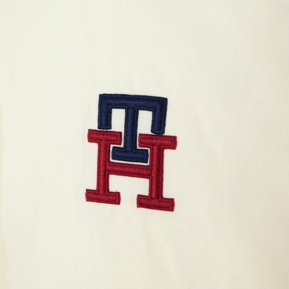 TOMMY HILFIGER(トミーヒルフィガー) TH Monogram Regular Fit Oxford Shirt THロゴ モノグラム 長袖シャツ ホワイト MW0MW28430
