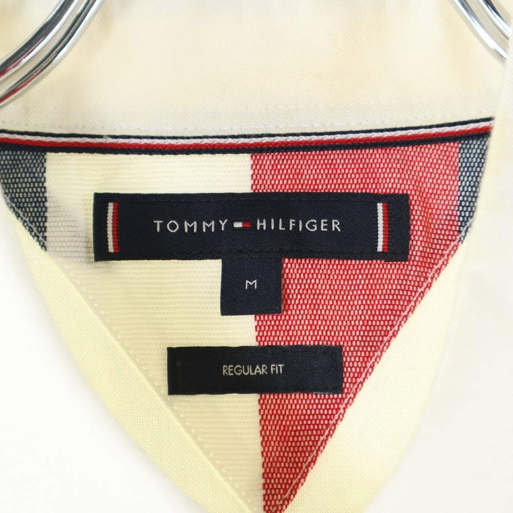 TOMMY HILFIGER(トミーヒルフィガー) TH Monogram Regular Fit Oxford Shirt THロゴ モノグラム 長袖シャツ ホワイト MW0MW28430