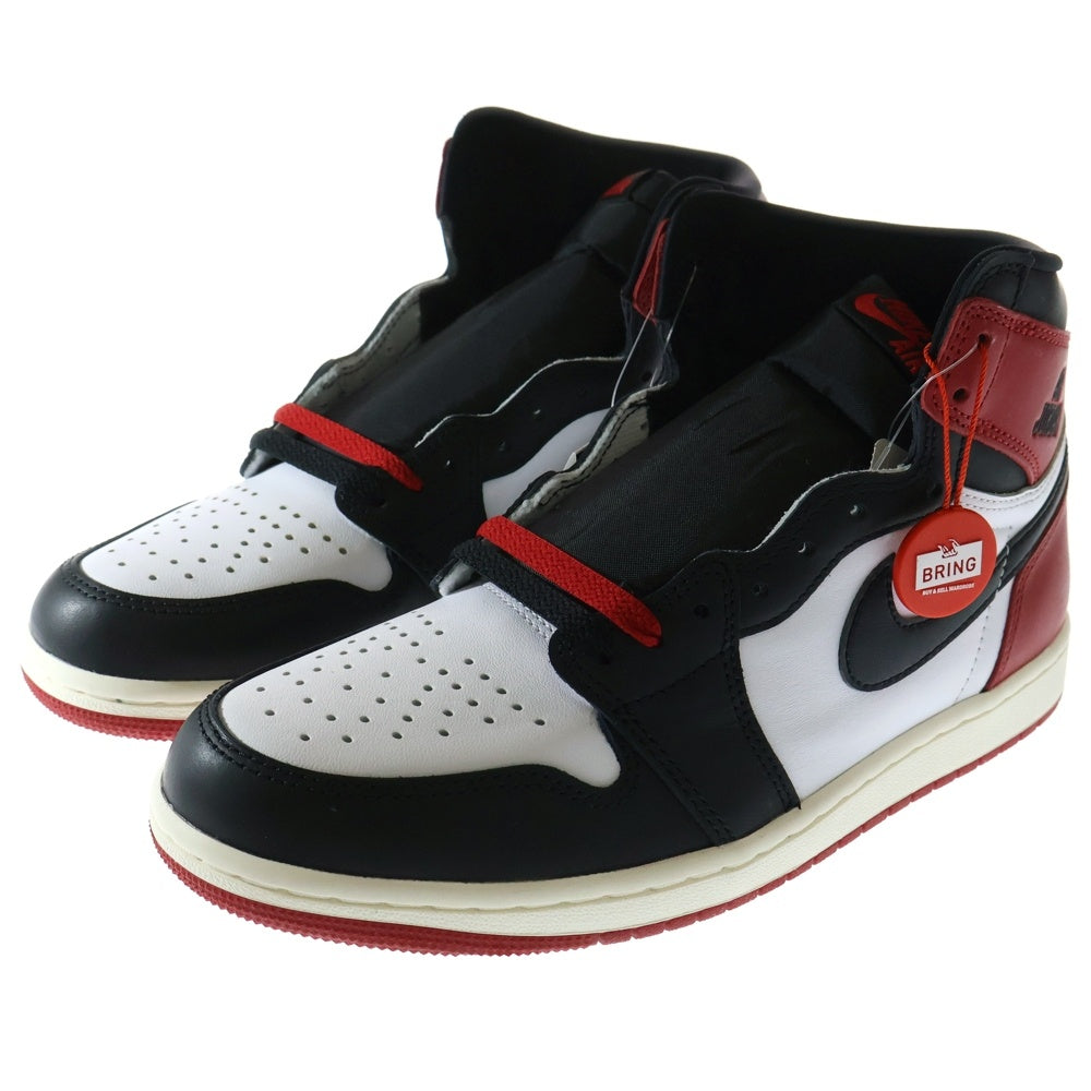 NIKE(ナイキ) AIR JORDAN 1 RETRO HIGH OG エア ジョーダン 1 レトロ ハイカットスニーカー ホワイト/ブラック/レッド US8.5/26.5cm DZ5485-106