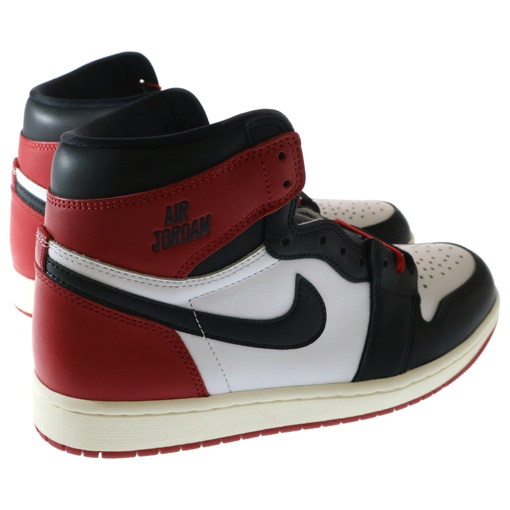 NIKE(ナイキ) AIR JORDAN 1 RETRO HIGH OG エア ジョーダン 1 レトロ ハイカットスニーカー ホワイト/ブラック/レッド US8.5/26.5cm DZ5485-106