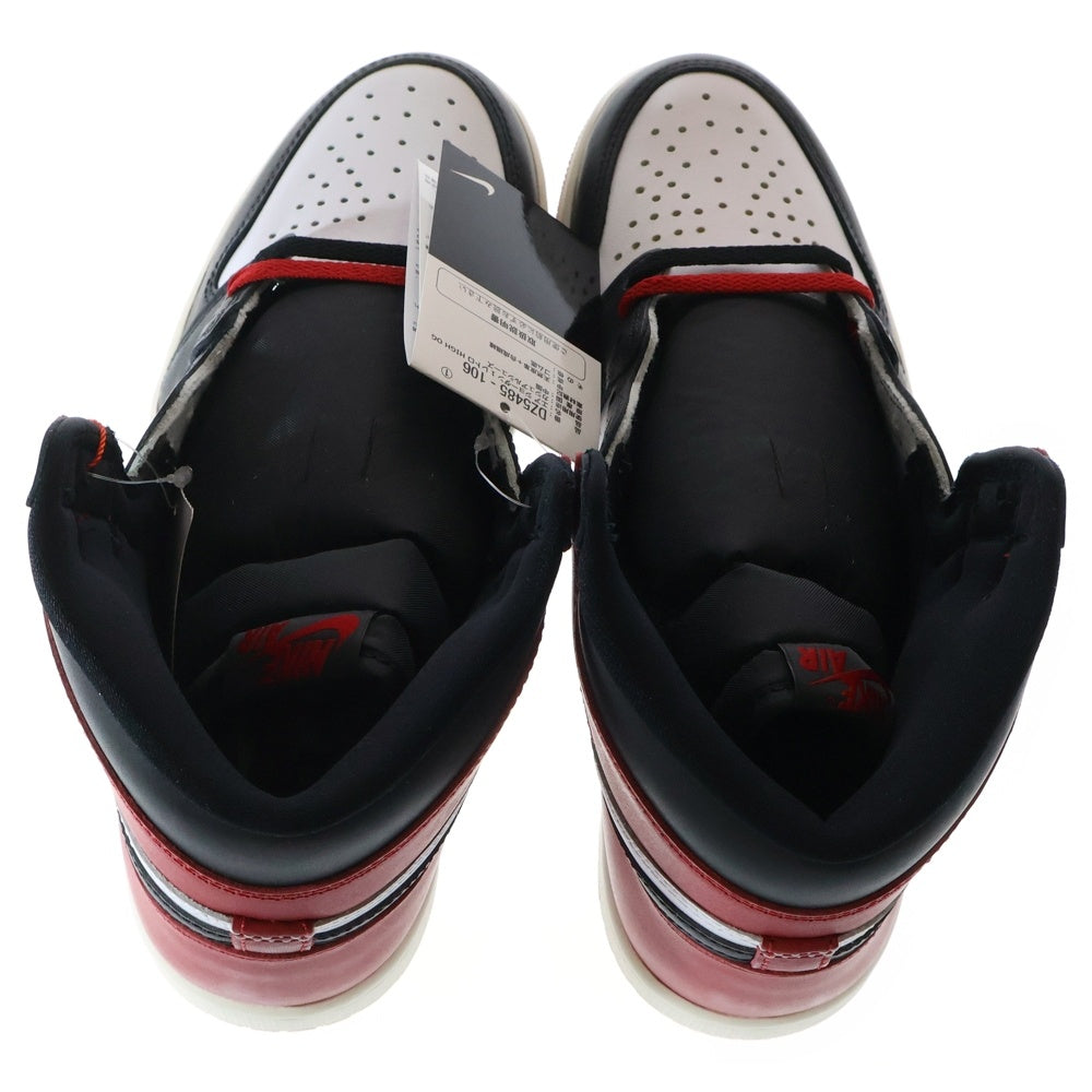 NIKE(ナイキ) AIR JORDAN 1 RETRO HIGH OG エア ジョーダン 1 レトロ ハイカットスニーカー ホワイト/ブラック/レッド US8.5/26.5cm DZ5485-106