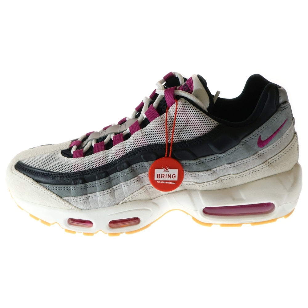 NIKE SB(ナイキエスビー) AIR MAX 95 SUMMIT WHITE CACTUS FLOWER エアマックス95 サミットホワイト カクタスフラワー ローカットスニーカー ホワイト/パープル US9/27cm HF7545-100