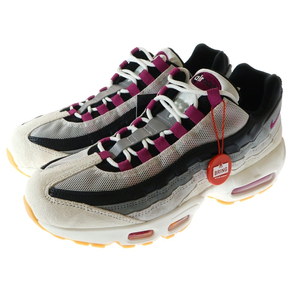 NIKE SB(ナイキエスビー) AIR MAX 95 SUMMIT WHITE CACTUS FLOWER エアマックス95 サミットホワイト カクタスフラワー ローカットスニーカー ホワイト/パープル US9/27cm HF7545-100