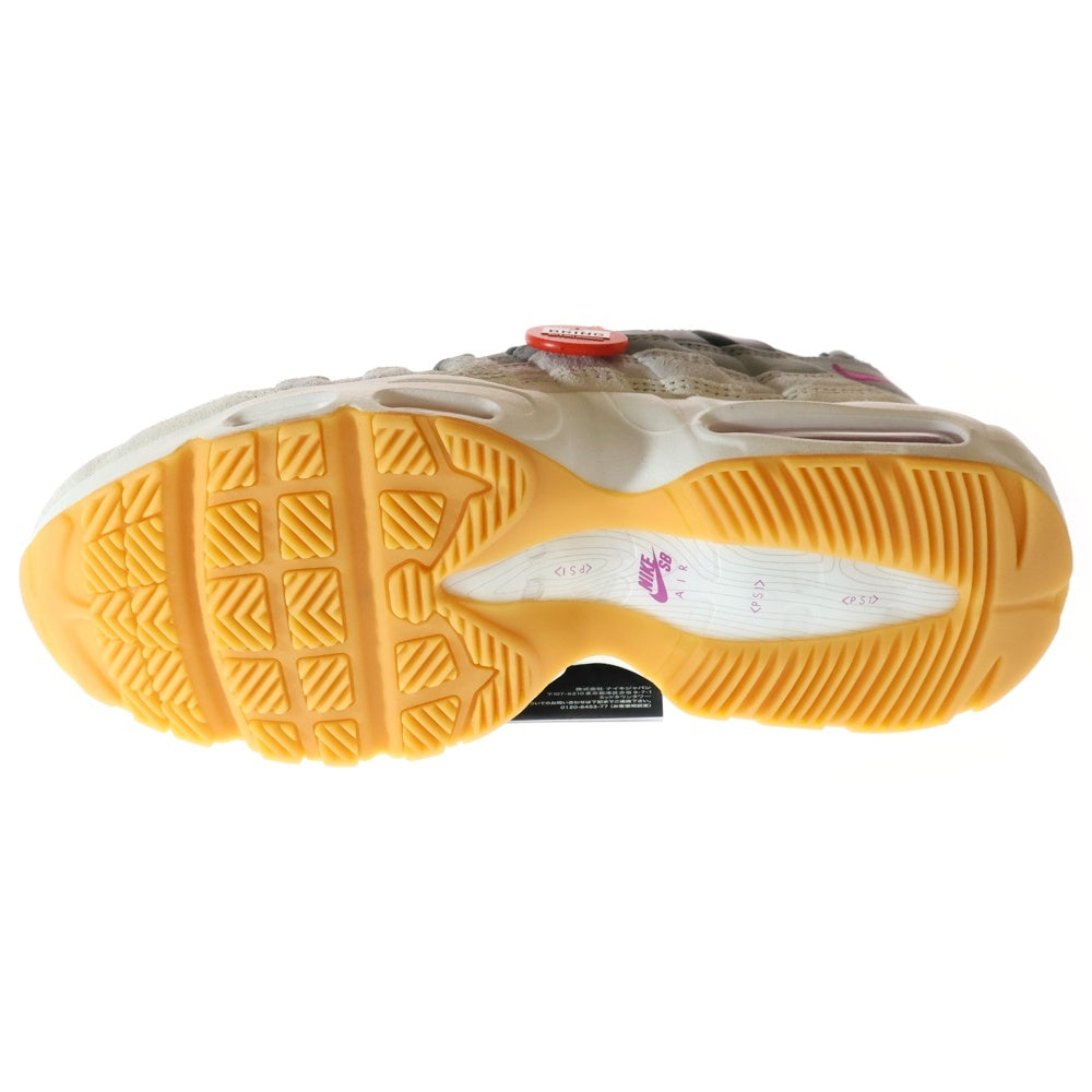 NIKE SB(ナイキエスビー) AIR MAX 95 SUMMIT WHITE CACTUS FLOWER エアマックス95 サミットホワイト カクタスフラワー ローカットスニーカー ホワイト/パープル US9/27cm HF7545-100