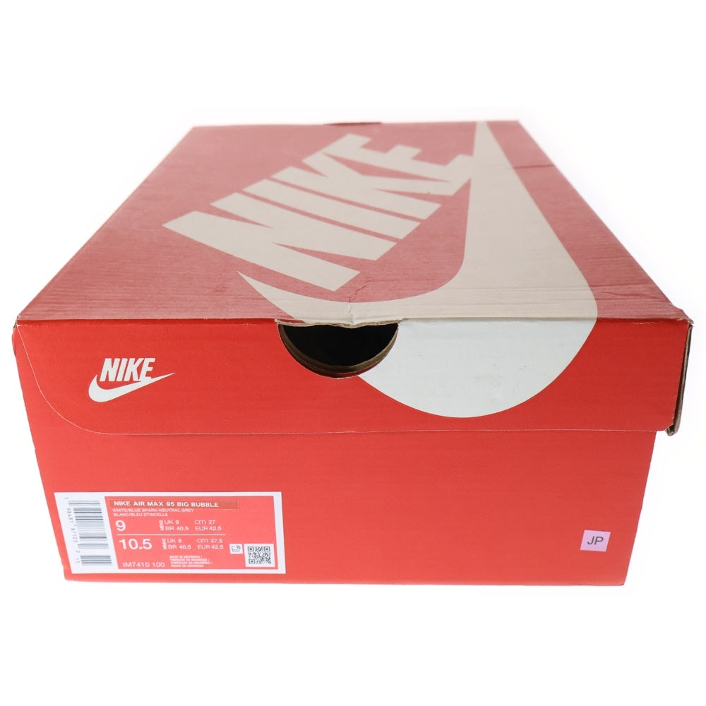 NIKE(ナイキ) AIR MAX 95 BIG BUBBLE エア マックス 95 ビッグバブル ローカットスニーカー ホワイト/ブルー US9/27cm IM7410-100