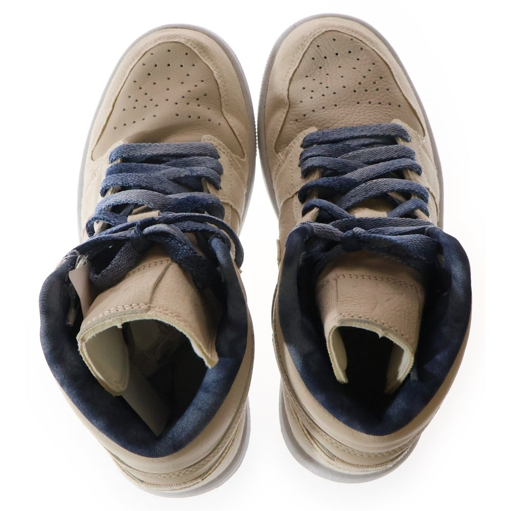 NIKE(ナイキ) Women's Air Jordan 1 Mid ウィメンズ エアジョーダン1 ミッド ミッドカットスニーカー アイボリー/ブルー レディース US6.5/23.5cm DM9126-104