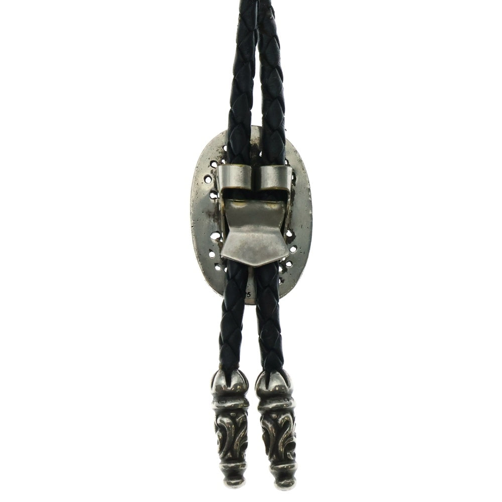 CHROME HEARTS(クロムハーツ) BOLOTIE OVALTINY タイニークラシックオーバルクロス ループタイ シルバー/ブラック BCA209