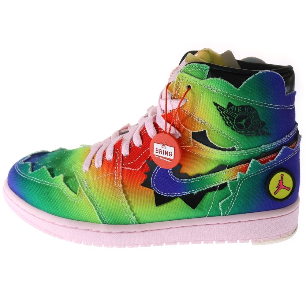 NIKE(ナイキ) ×J BALVIN AIR JORDAN 1 HIGH OG RAINBOW ×Jバルビン エアジョーダン1 ハイ OG レインボー ハイカットスニーカー マルチカラー US9/27cm DC3481-900