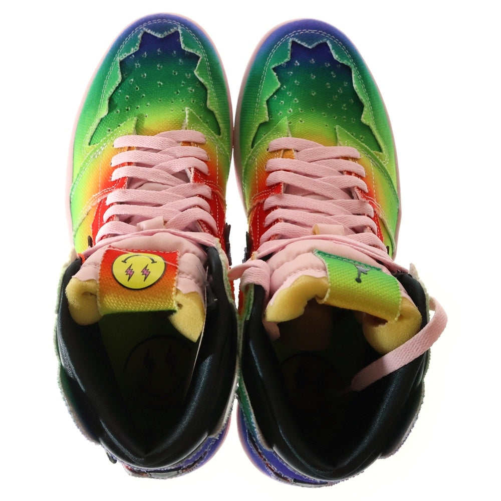 NIKE(ナイキ) ×J BALVIN AIR JORDAN 1 HIGH OG RAINBOW ×Jバルビン エアジョーダン1 ハイ OG レインボー ハイカットスニーカー マルチカラー US9/27cm DC3481-900