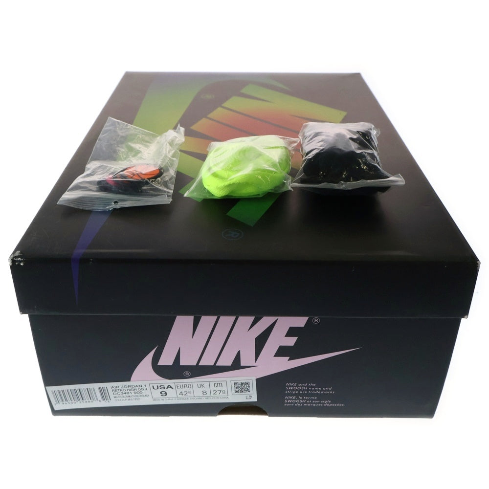 NIKE(ナイキ) ×J BALVIN AIR JORDAN 1 HIGH OG RAINBOW ×Jバルビン エアジョーダン1 ハイ OG レインボー ハイカットスニーカー マルチカラー US9/27cm DC3481-900