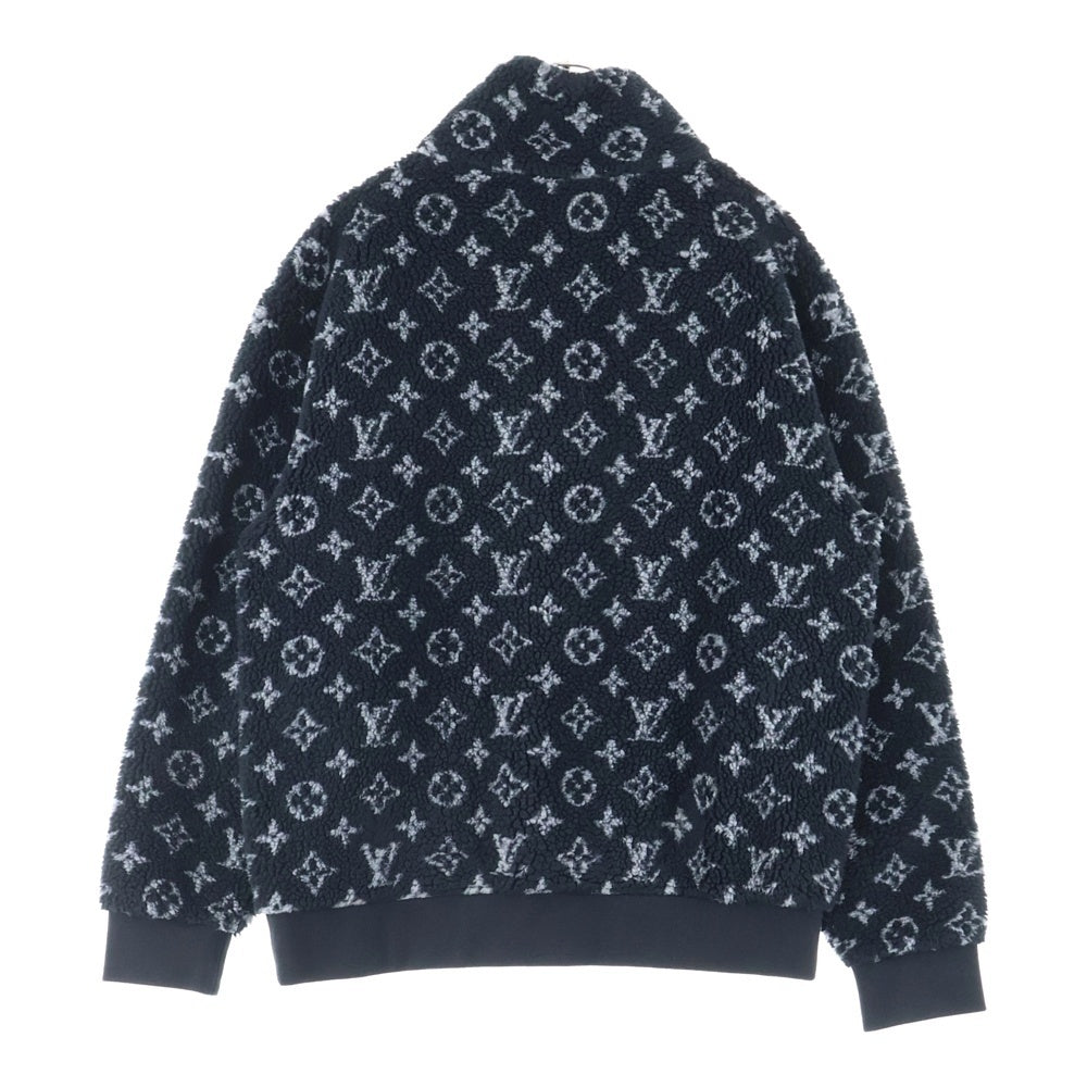 LOUIS VUITTON(ルイヴィトン) 20SS モノグラム総柄フリースオーバーサイズジャケット ブルゾン ブラック RM201M TCM HIY04W