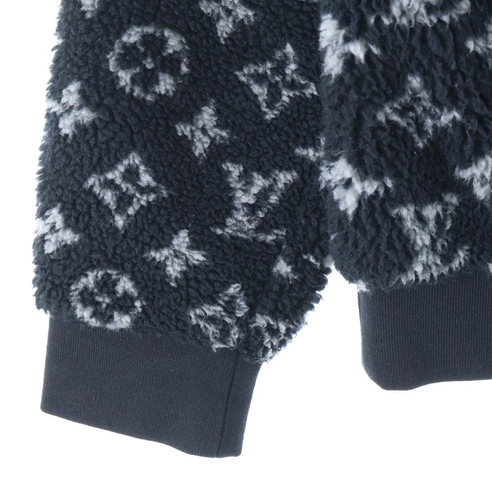 LOUIS VUITTON(ルイヴィトン) 20SS モノグラム総柄フリースオーバーサイズジャケット ブルゾン ブラック RM201M TCM HIY04W