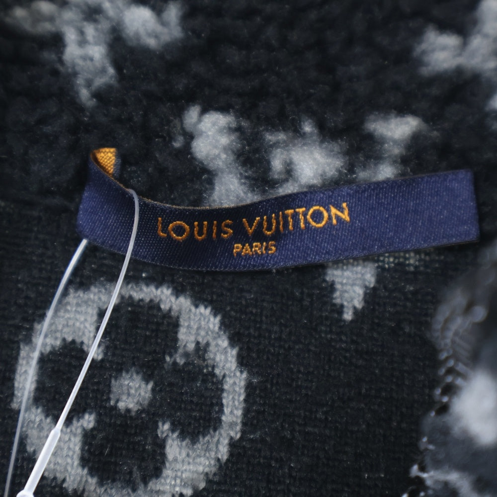 LOUIS VUITTON(ルイヴィトン) 20SS モノグラム総柄フリースオーバーサイズジャケット ブルゾン ブラック RM201M TCM HIY04W
