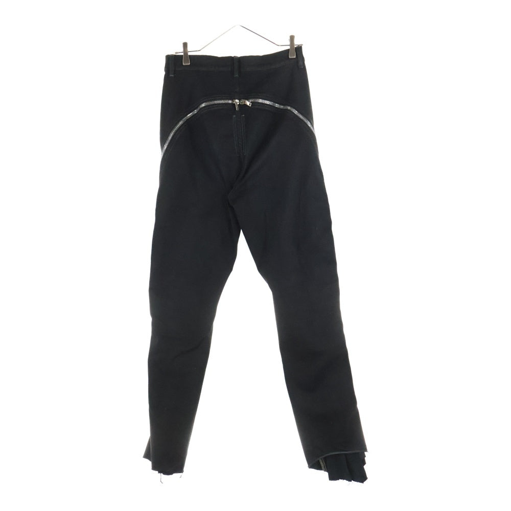 Rick Owens(リックオウエンス) Bolan Banana ボラン バナナ ジップアップパンツ ブーツカットパンツ ブラック DU02B4363-SBB