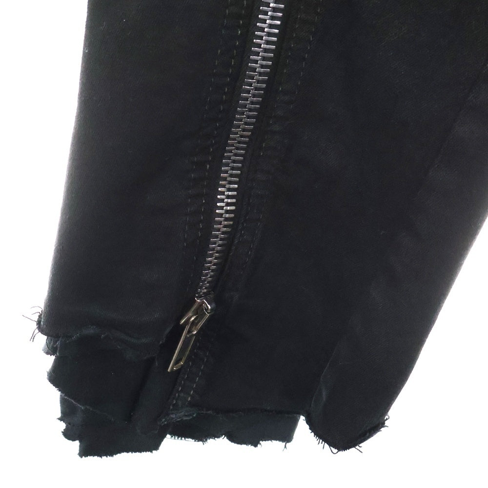 Rick Owens(リックオウエンス) Bolan Banana ボラン バナナ ジップアップパンツ ブーツカットパンツ ブラック DU02B4363-SBB