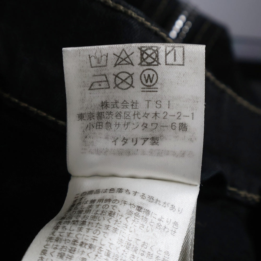 Rick Owens(リックオウエンス) Bolan Banana ボラン バナナ ジップアップパンツ ブーツカットパンツ ブラック DU02B4363-SBB