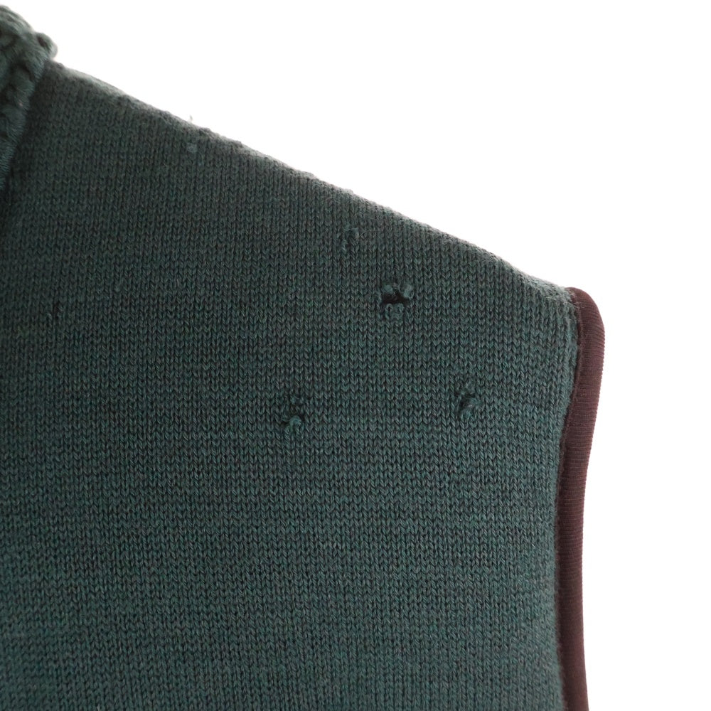 STONE ISLAND(ストーンアイランド) ダウンベスト ウール 裾ロゴワッペン グリーン 5915591A1
