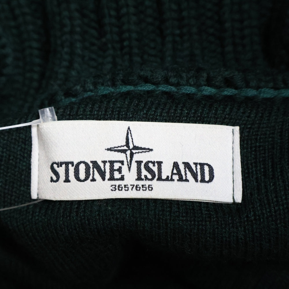STONE ISLAND(ストーンアイランド) ダウンベスト ウール 裾ロゴワッペン グリーン 5915591A1