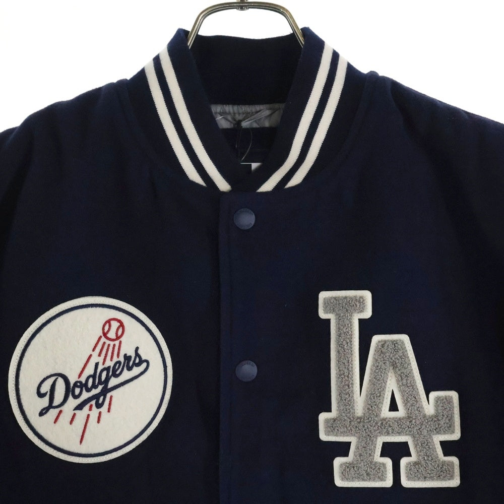 NEW ERA(ニューエラ) MLB VASITY JK ヴァーシティジャケット ロサンゼルス ドジャース スタジアムジャケット ネイビー/ホワイト 13803133