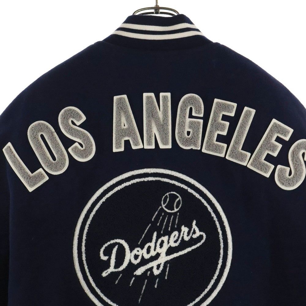 NEW ERA(ニューエラ) MLB VASITY JK ヴァーシティジャケット ロサンゼルス ドジャース スタジアムジャケット ネイビー/ホワイト 13803133