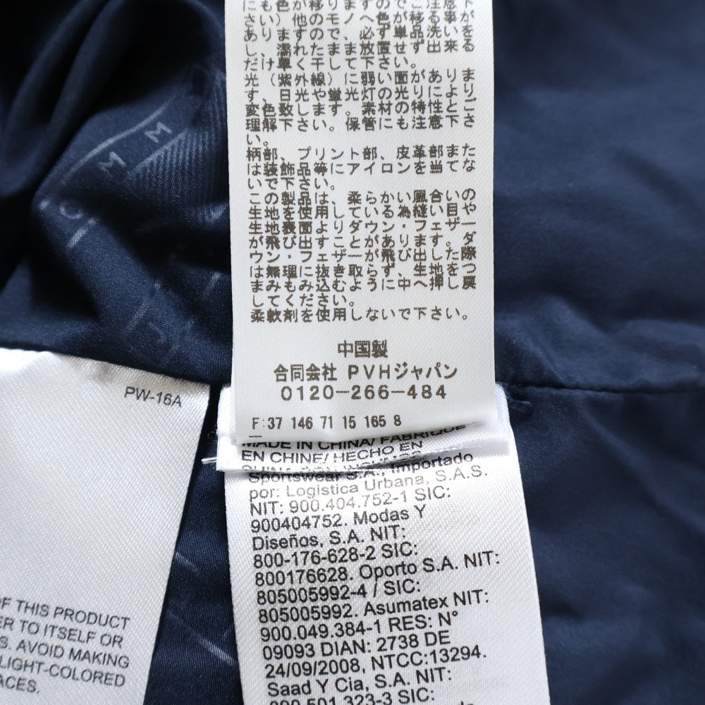 TOMMY JEANS(トミージーンズ) ダウンジャケット コーデュロイ 刺繍ロゴ ネイビー DM20004