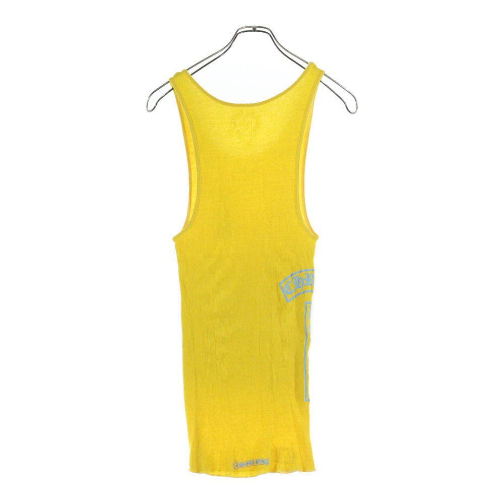 CHROME HEARTS(クロムハーツ) VERTICAL SIDE LOGO TANK TOP ヴァーティカル サイドロゴ タンクトップ イエロー