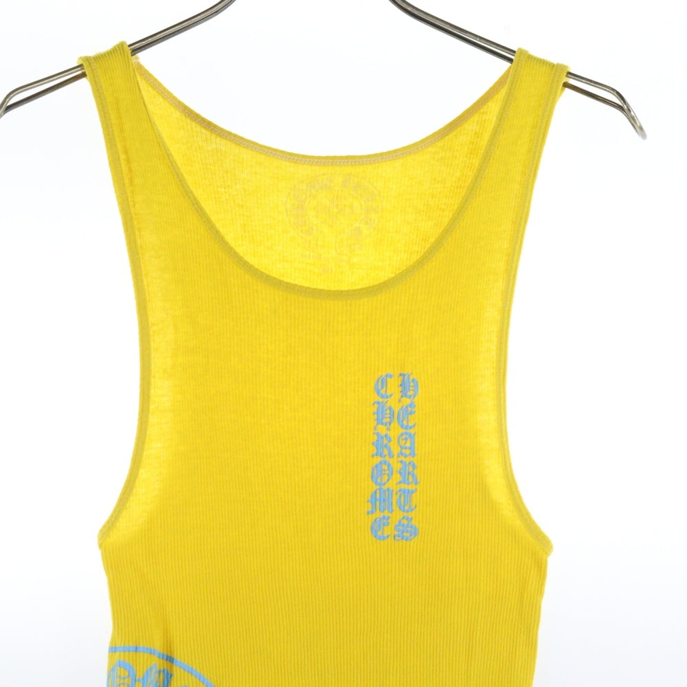 CHROME HEARTS(クロムハーツ) VERTICAL SIDE LOGO TANK TOP ヴァーティカル サイドロゴ タンクトップ イエロー