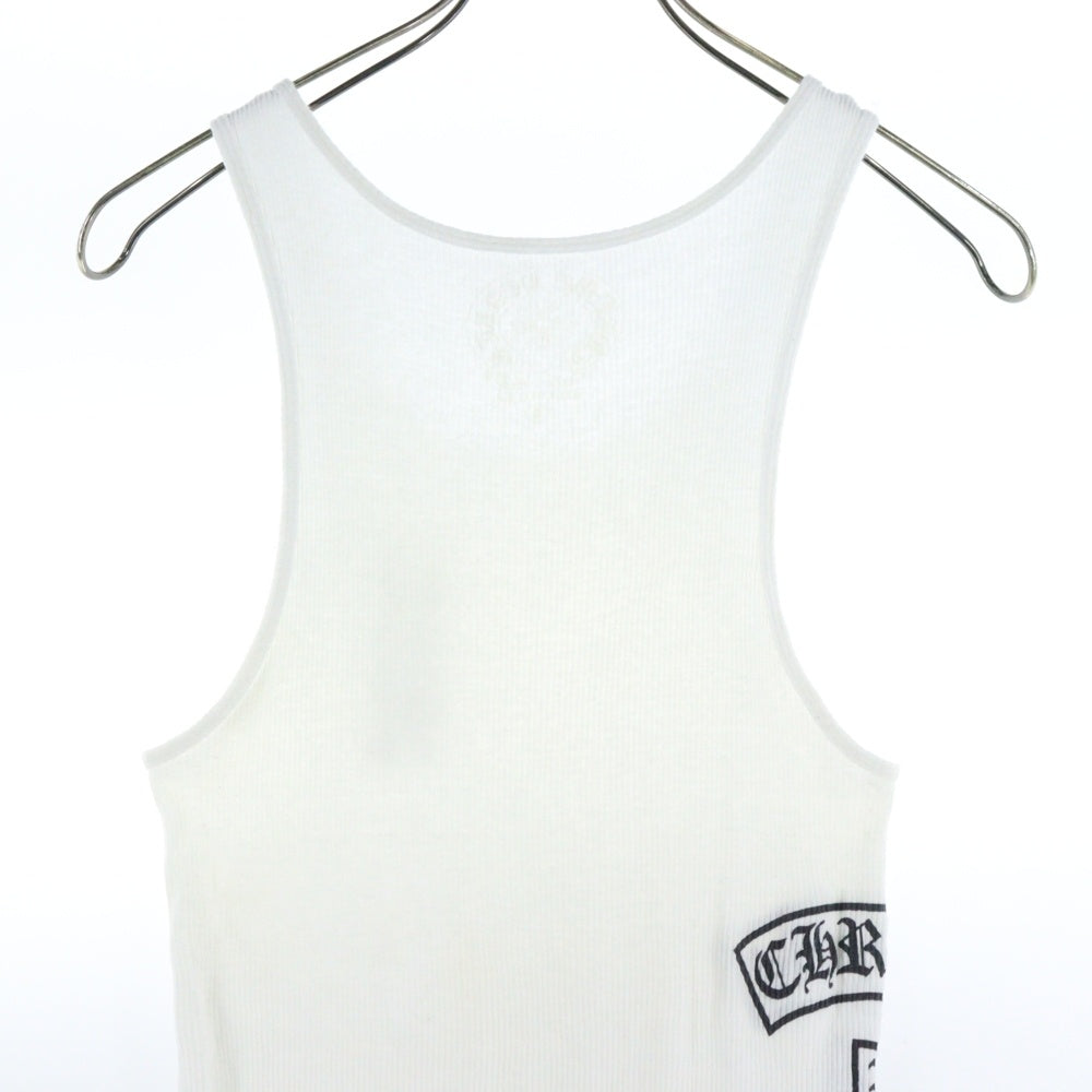 CHROME HEARTS(クロムハーツ) VERTICAL SIDE LOGO TANK TOP ヴァーティカル サイドロゴ タンクトップ ホワイト