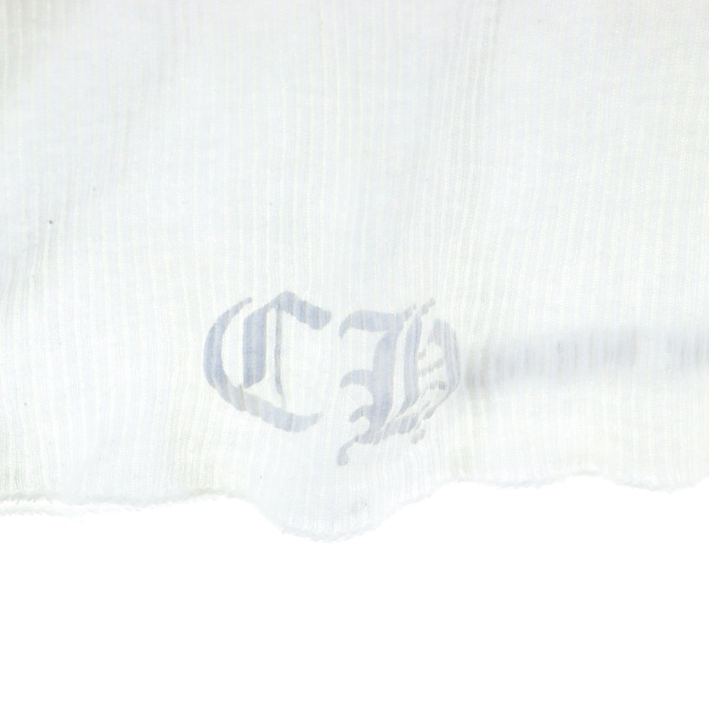 CHROME HEARTS(クロムハーツ) VERTICAL SIDE LOGO TANK TOP ヴァーティカル サイドロゴ タンクトップ ホワイト