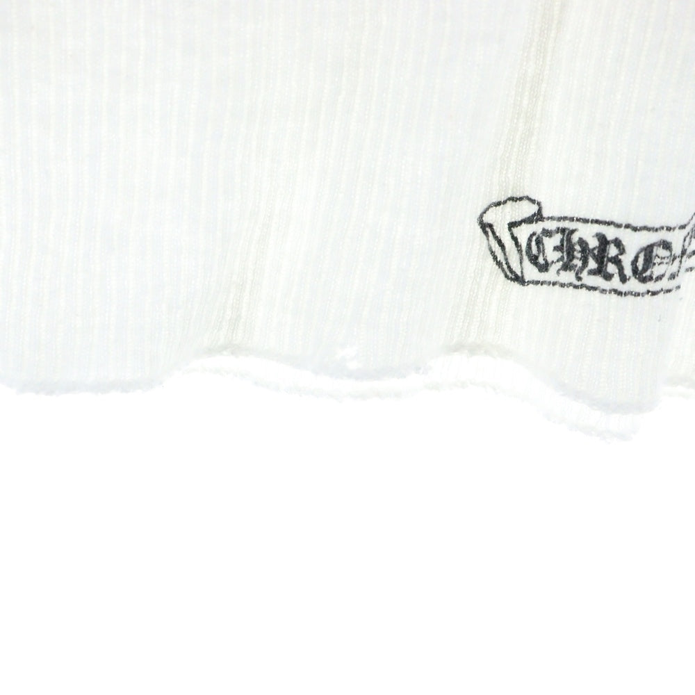 CHROME HEARTS(クロムハーツ) VERTICAL SIDE LOGO TANK TOP ヴァーティカル サイドロゴ タンクトップ ホワイト