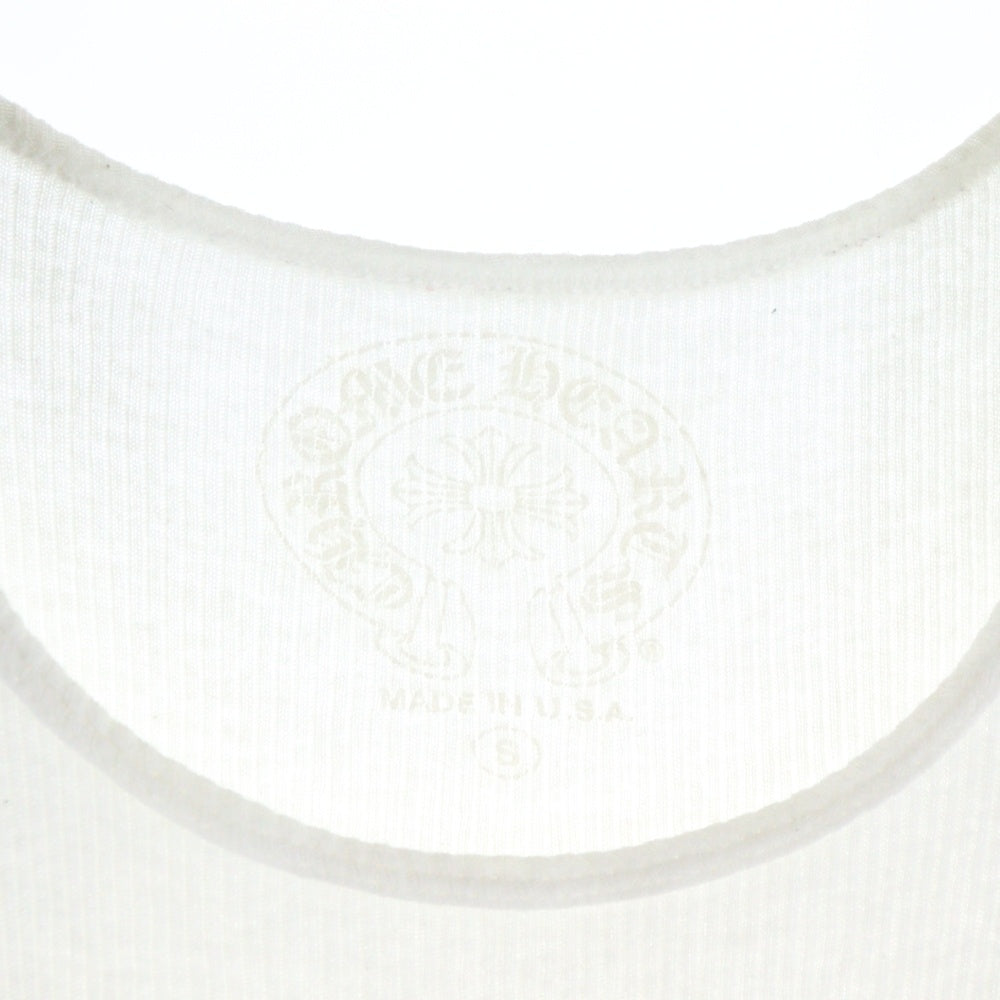 CHROME HEARTS(クロムハーツ) VERTICAL SIDE LOGO TANK TOP ヴァーティカル サイドロゴ タンクトップ ホワイト