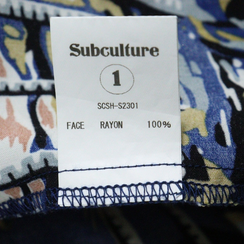 SUBCULTURE(サブカルチャー) 総柄 アロハシャツ オープン半袖シャツ マルチカラー SCSH-S2301