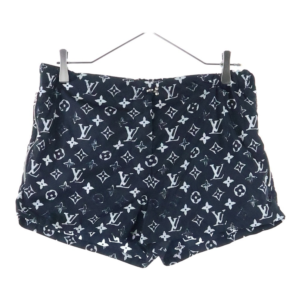 LOUIS VUITTON(ルイヴィトン) 20SS モノグラム総柄 ナイロン ショートパンツ ブラック レディース RW201W DFU FIPA12