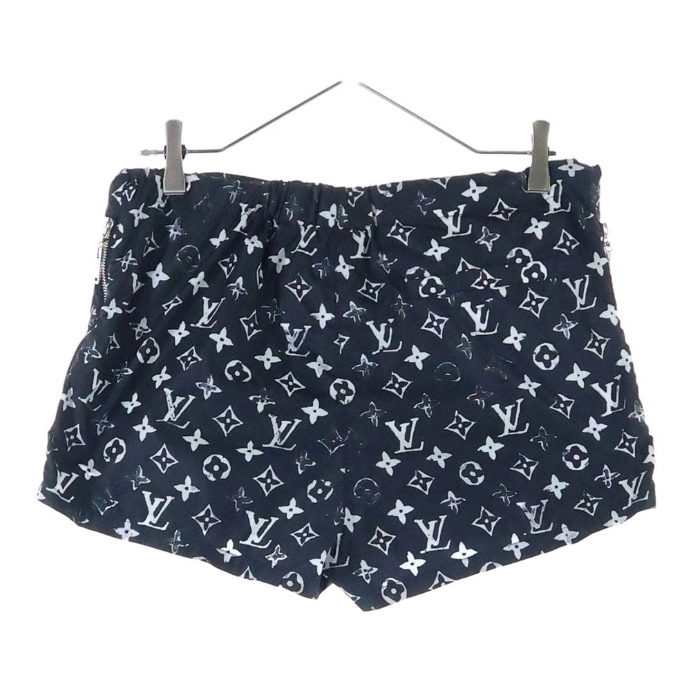 LOUIS VUITTON(ルイヴィトン) 20SS モノグラム総柄 ナイロン ショートパンツ ブラック レディース RW201W DFU FIPA12