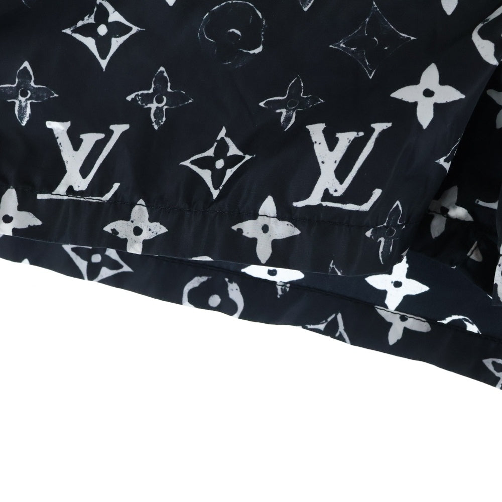 LOUIS VUITTON(ルイヴィトン) 20SS モノグラム総柄 ナイロン ショートパンツ ブラック レディース RW201W DFU FIPA12