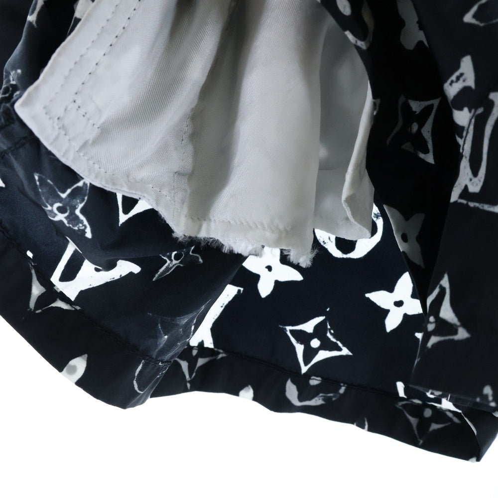 LOUIS VUITTON(ルイヴィトン) 20SS モノグラム総柄 ナイロン ショートパンツ ブラック レディース RW201W DFU FIPA12