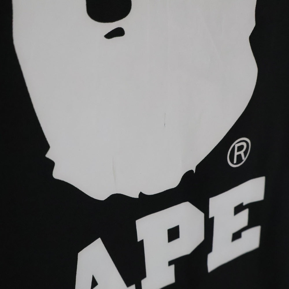 A BATHING APE(アベイシングエイプ) フロントロゴ ナイロンジャケット ブラック 001LJG301015X