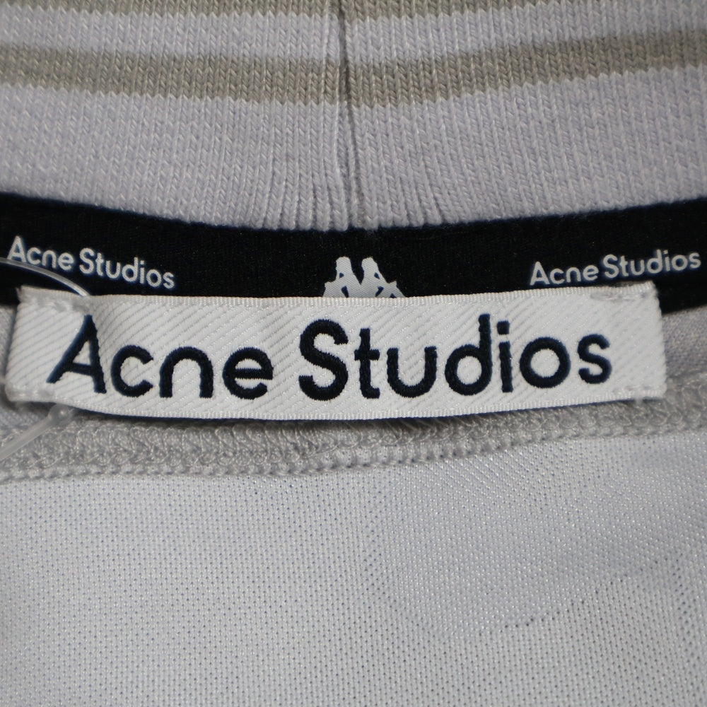 Acne Studios(アクネ ストゥディオズ) ×Kappa RUBBER LOGO MESH TEE カッパ ラバー ロゴ クルーネック 半袖カットソー グレー SP-UK-TSHI000045