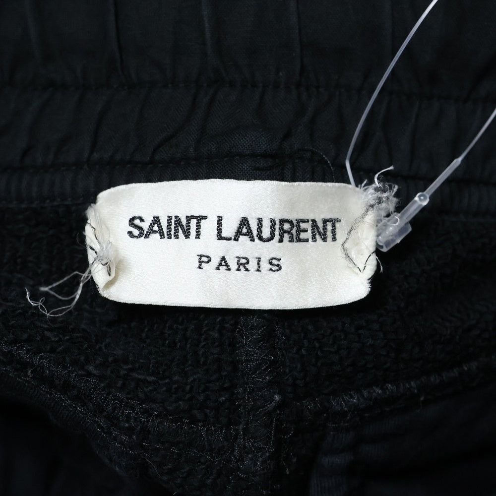 SAINT LAURENT PARIS(サンローランパリ) ドローストリング スウェットジョガー パンツ ブラック 683210 Y36PZ