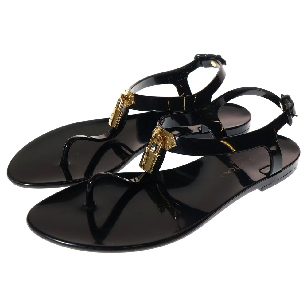 LOUIS VUITTON(ルイヴィトン) ビキニライン ラバーフラットサンダル ブラック レディース 1A9QX5