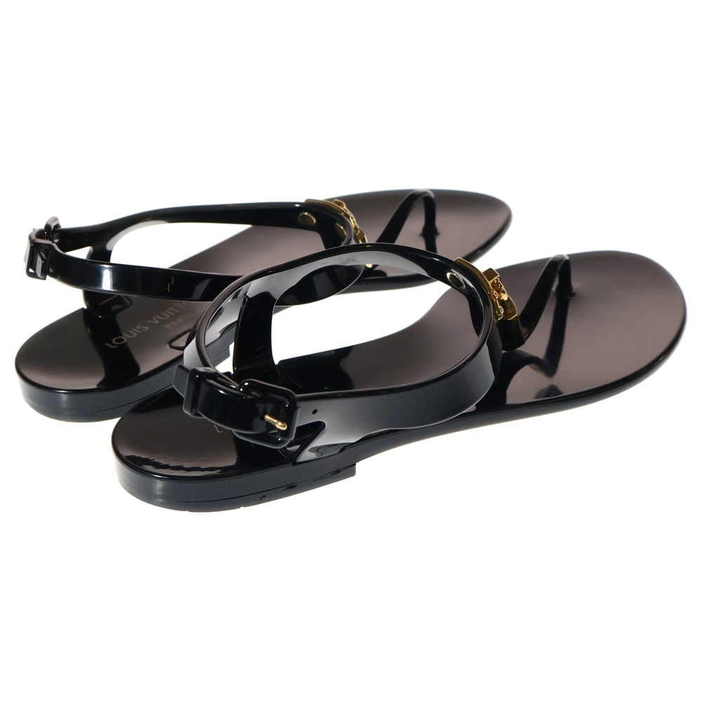 LOUIS VUITTON(ルイヴィトン) ビキニライン ラバーフラットサンダル ブラック レディース 1A9QX5