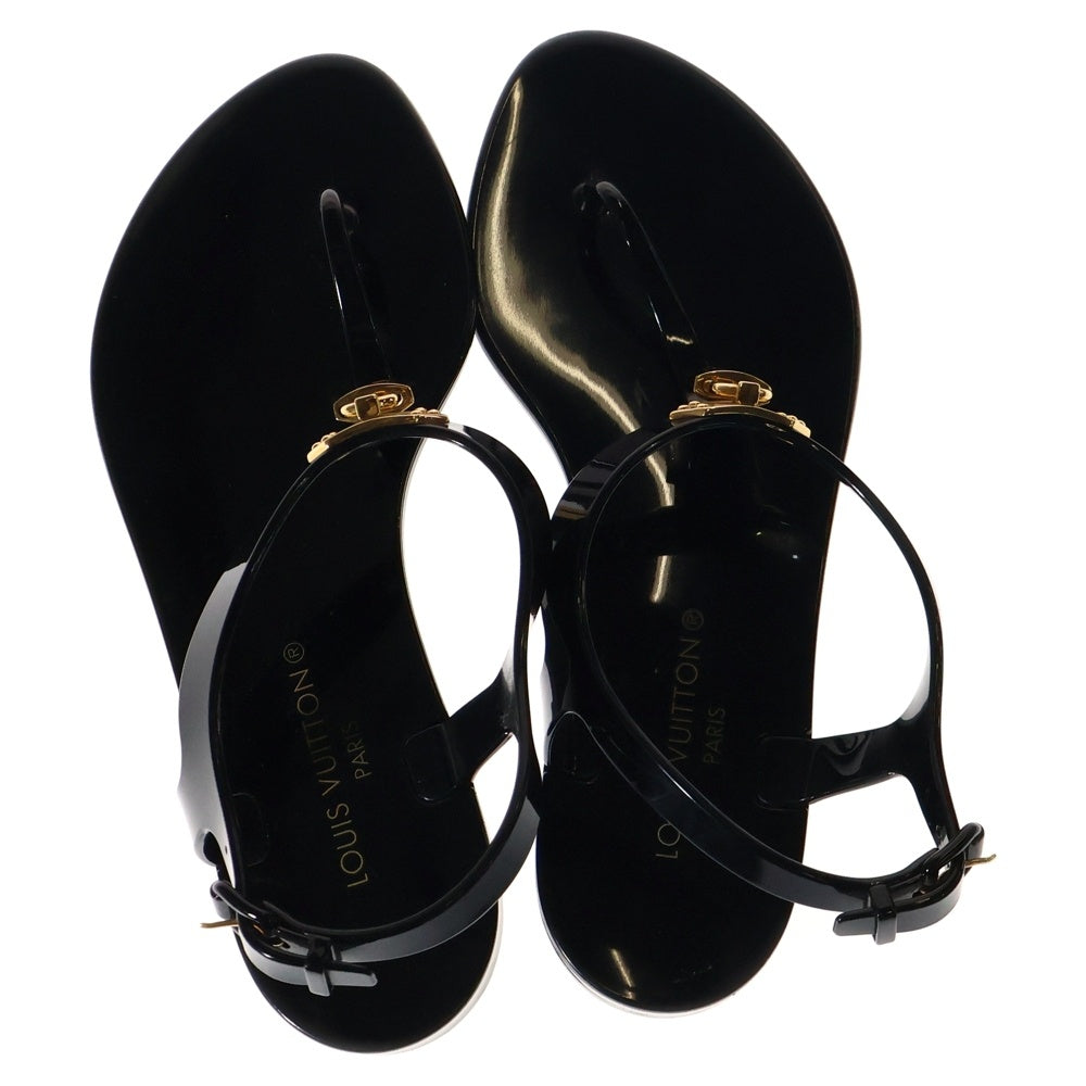 LOUIS VUITTON(ルイヴィトン) ビキニライン ラバーフラットサンダル ブラック レディース 1A9QX5