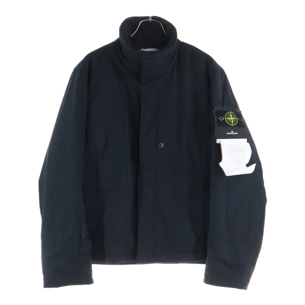 STONE ISLAND(ストーンアイランド) MICRO TWILL マイクロツイル 袖ロゴワッペン ハイネック ジャケット ブラック K2S154100048S0026