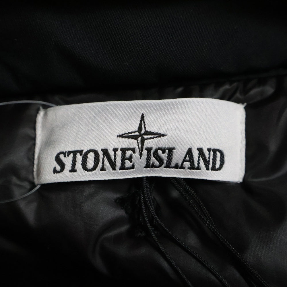 STONE ISLAND(ストーンアイランド) MICRO TWILL マイクロツイル 袖ロゴワッペン ハイネック ジャケット ブラック K2S154100048S0026